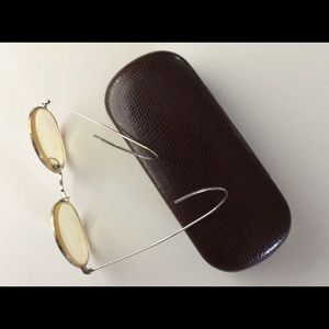 Vintage white gold eyeglass frames